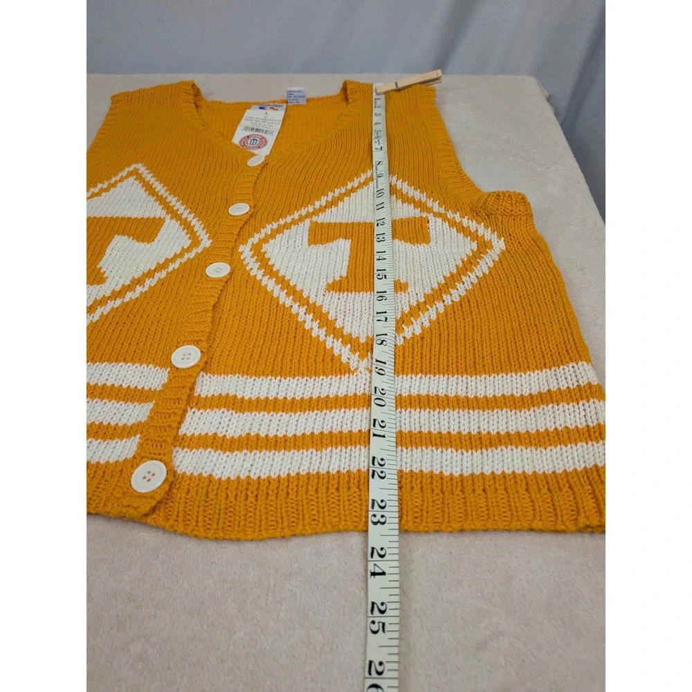 Vintage Castaways Tennessee Volunteers Sweater Vest Large Vols Knit‎ 90s NWT